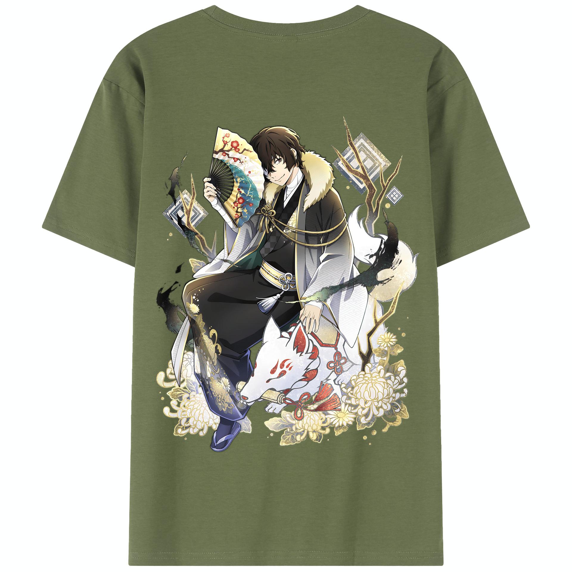 （画像用） 文豪ストレイドッグス Bungo Stray Dogs 綿100％半袖Tシャツ（背面プリント）